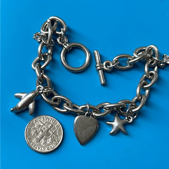 🖤Vtg charms toggle bracelet - Picture 5 of 9